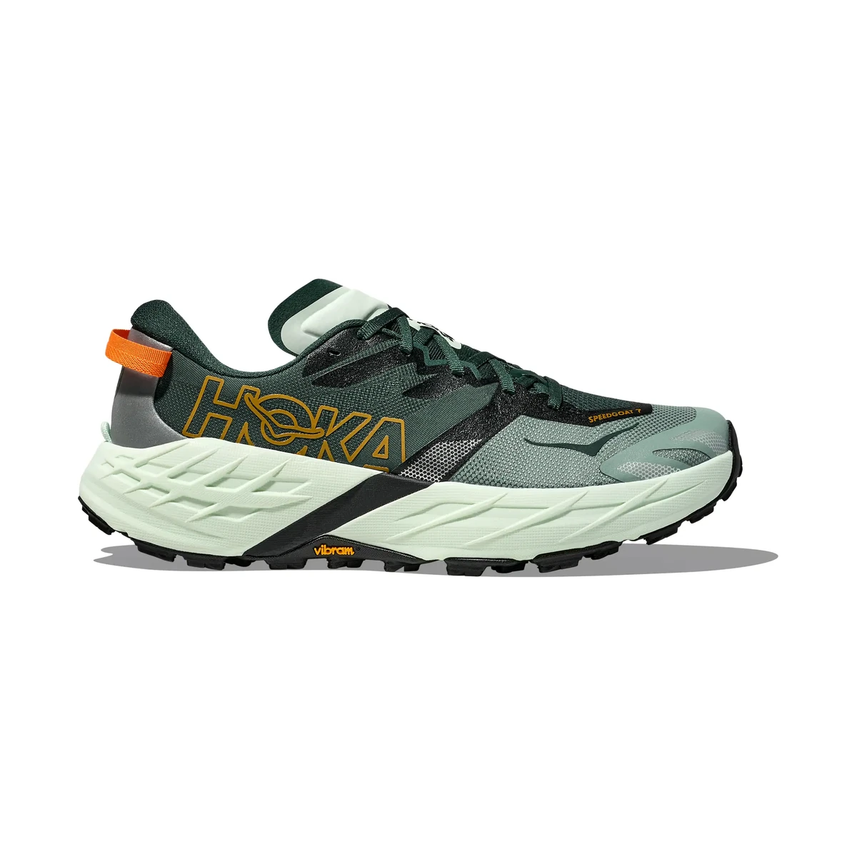 HOKA Speedgoat 7 Blue, Trailrunning-Schuh mit starkem Grip und hoher Dämpfung
