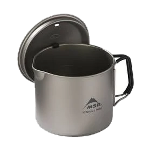 Titan Kettle 900 ml Grey, pentola ultraleggera in titanio per trekking e outdoor