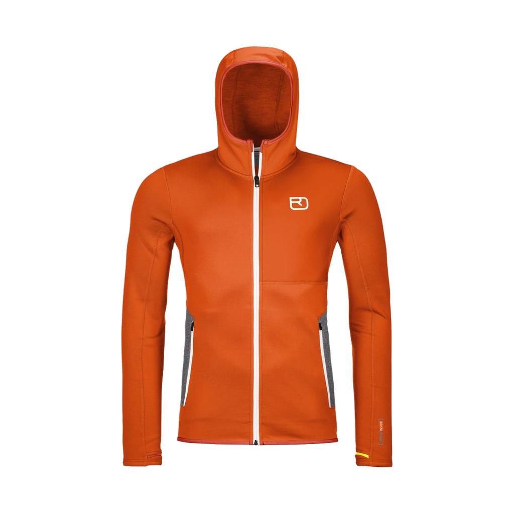 Ortovox Fleece Hoody hot orange