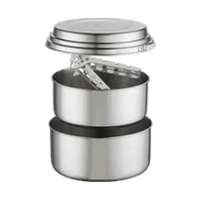 Alpine 2 Pot Set Grey, set pentole resistente per trekking e campeggio