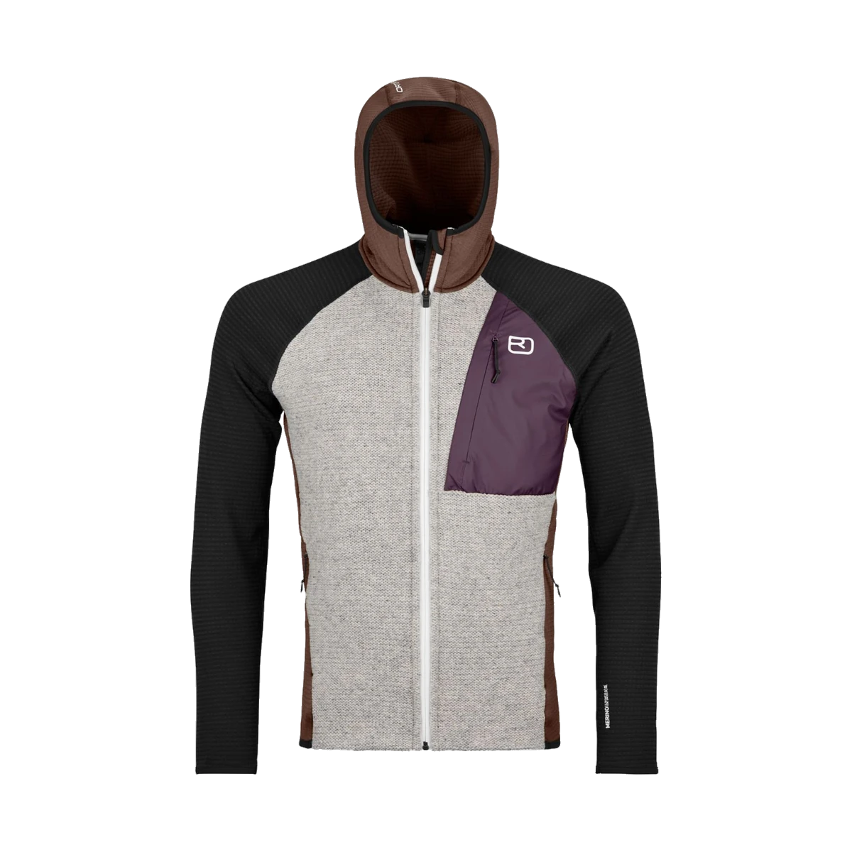 Ortovox Fleece GP Classic Knit Hoody Dark Chestnut