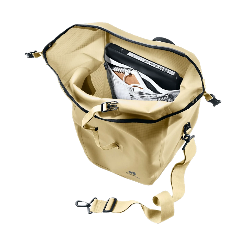 Visby 20+5 Beige – Praktische Fahrradtasche für Alltag und Touren desert