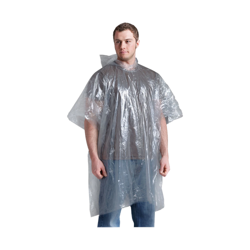 CL Notfall Poncho transp. GREY