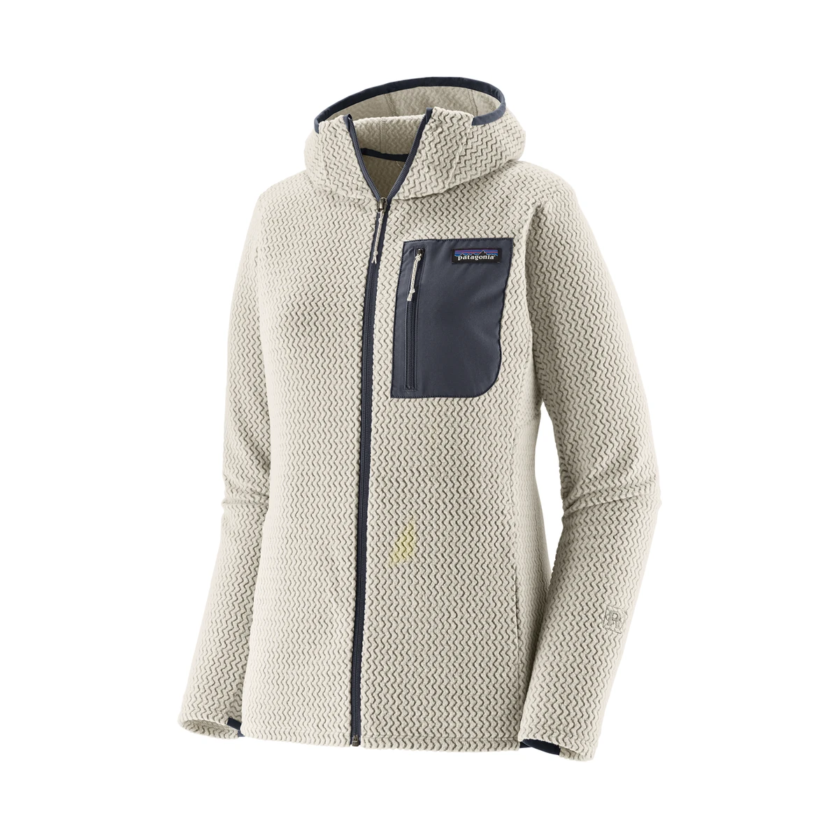 R1 Air Full zip Hoody W Birch White