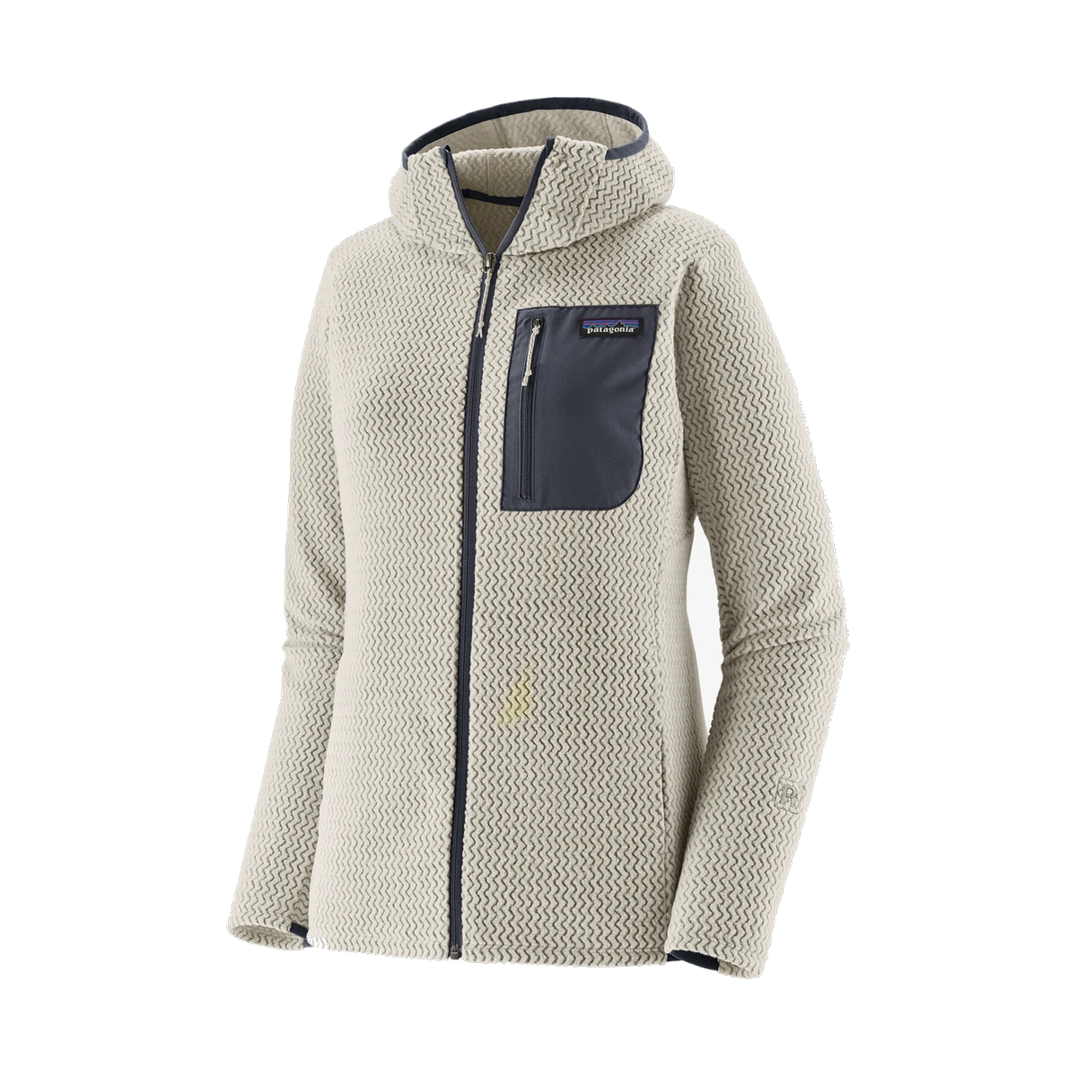 R1 Air Full zip Hoody W Birch White