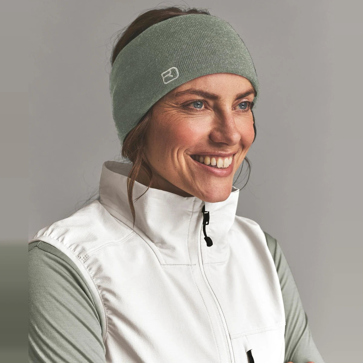 Ortovox Wonderwool Headband Green Sage Blend, view 4