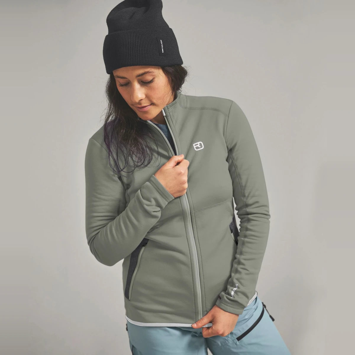 Ortovox Fleece Jacket W Green Sage, view 5