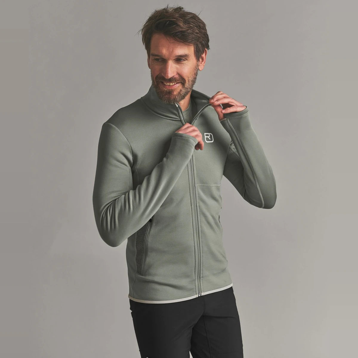 Ortovox Fleece Jacket Green Sage, view 4