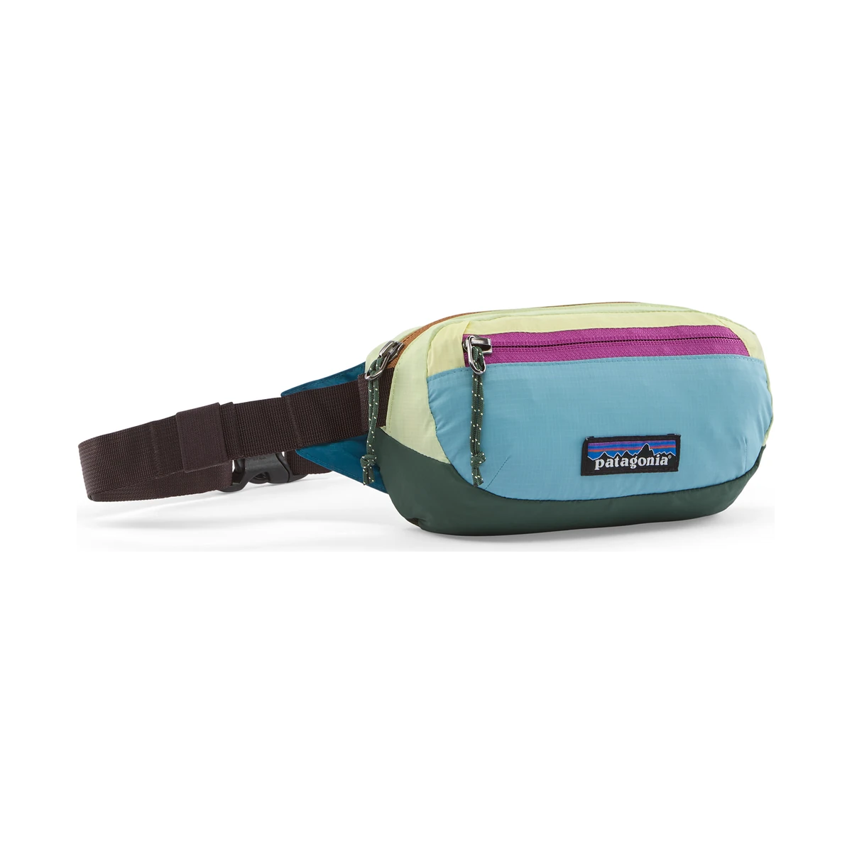 Patagonia Terravia Mini Hip Pack 1L Patchwork: Snowmelt Blue