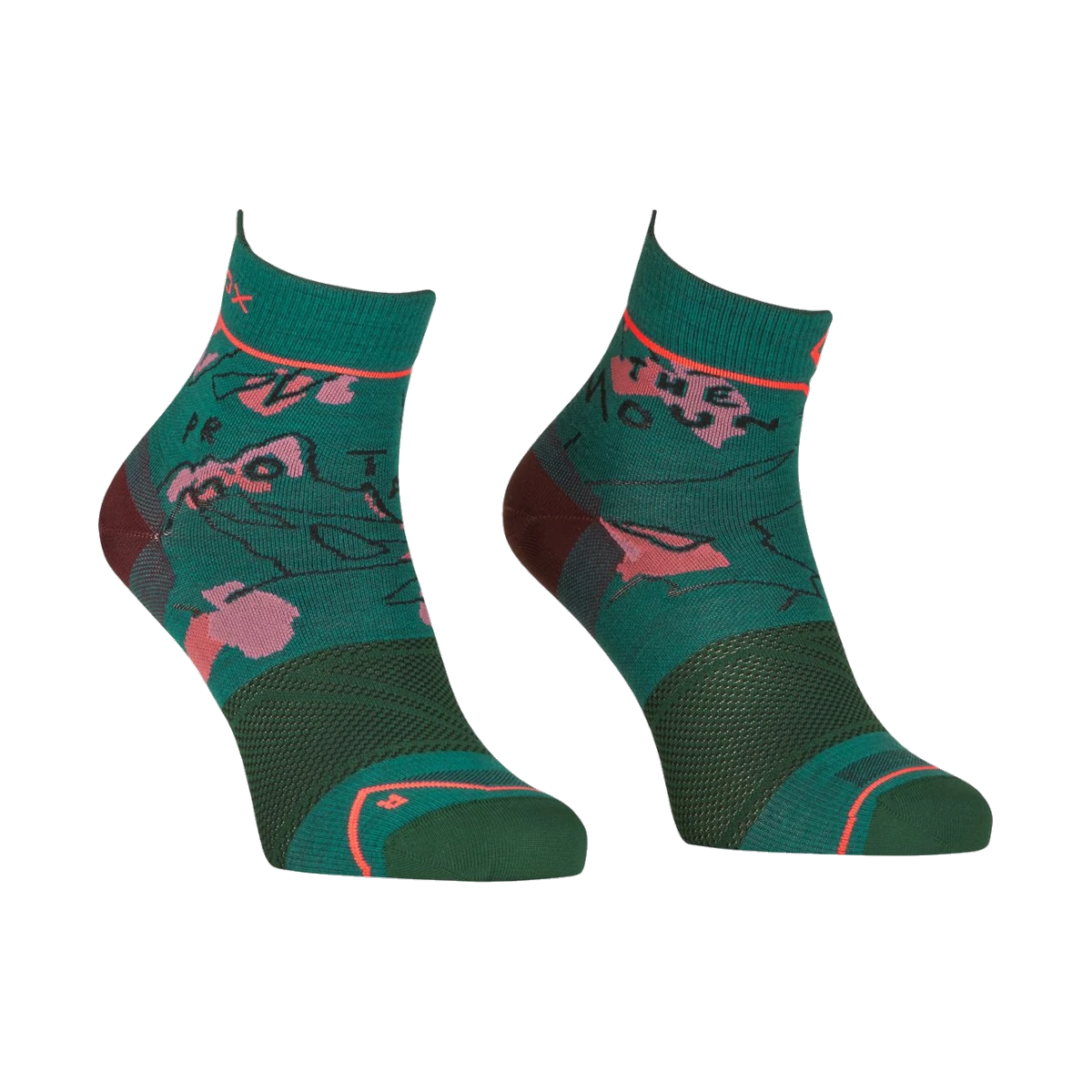 Alpine Light Quarter Socks W GREEN pacific green