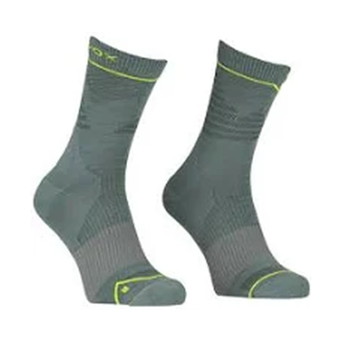 Ortovox Alpine Light Comp Mid Socks Grey, light merino compression socks for mountain sports, view 2