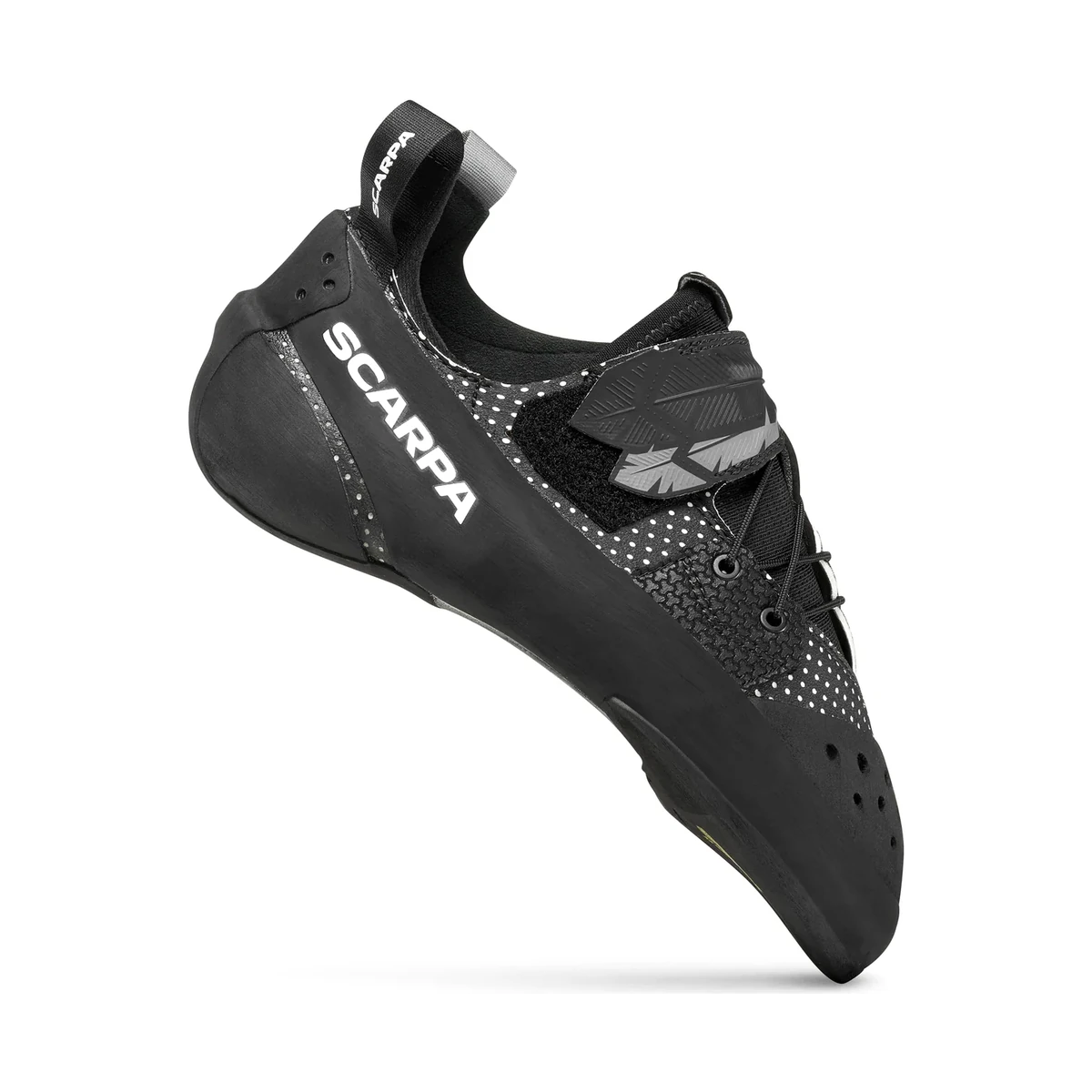 Scarpa Blackbird Black, präziser Kletterschuh für technische Routen und kleine Tritte