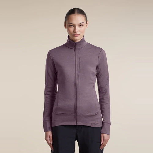 Icebreaker 260 Quantum IV LS Zip W Grey Plum