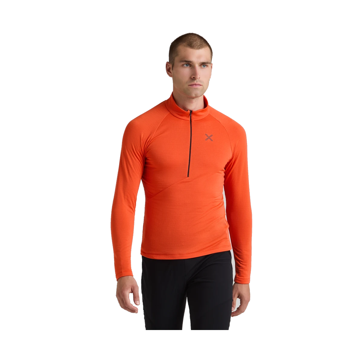 Peak Power Grid Polartec Anorak Steel Blue