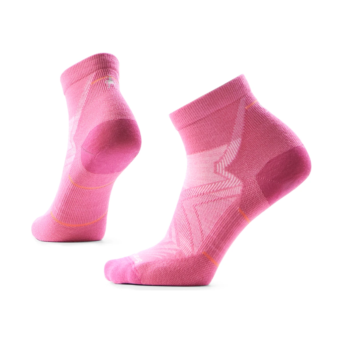Smartwool Run Zero Cushion Ankle W Pink, lightweight women's running socks for training and running
