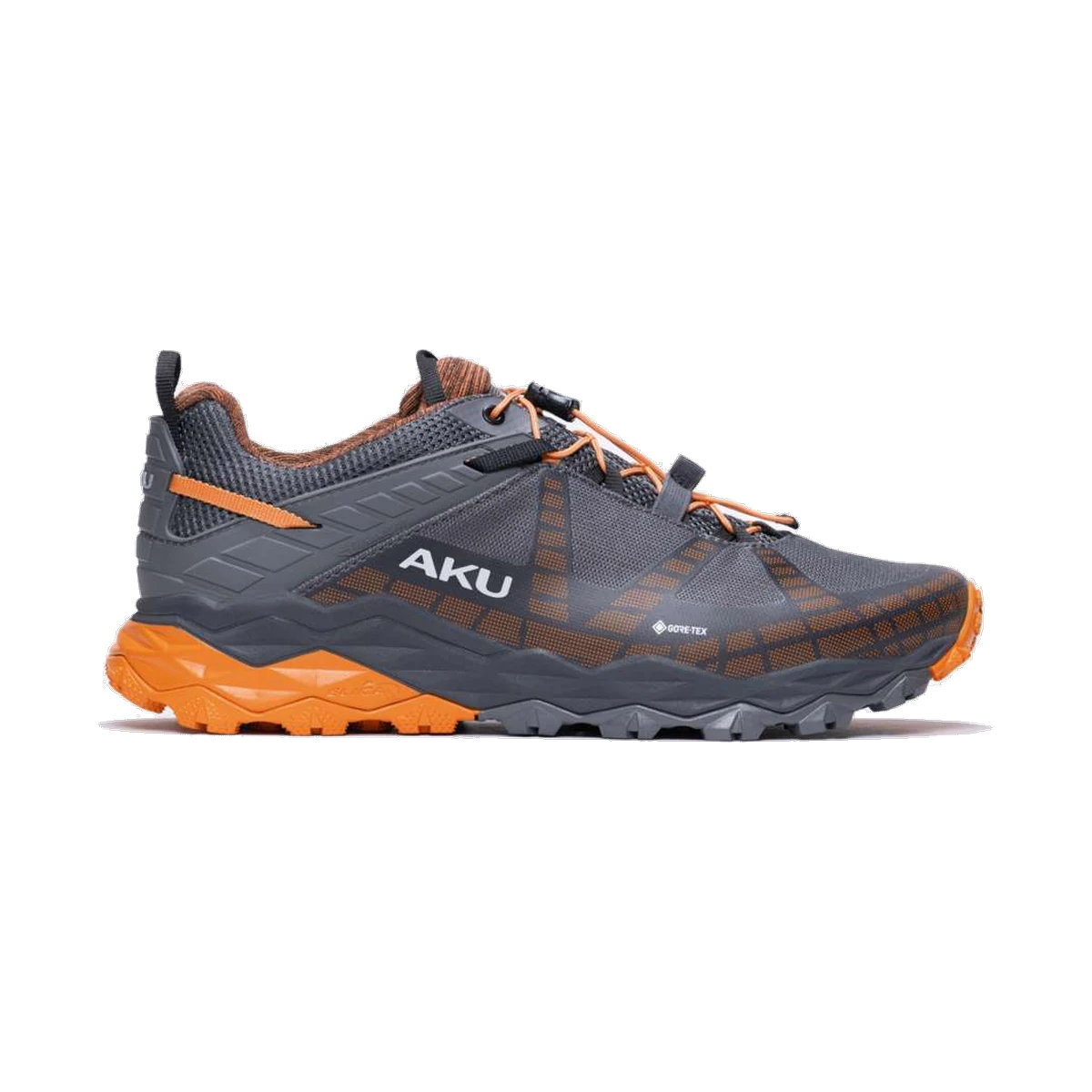 AKU Flyrock GTX Grey, dynamischer Fast-Hiking-Schuh für maximale Performance