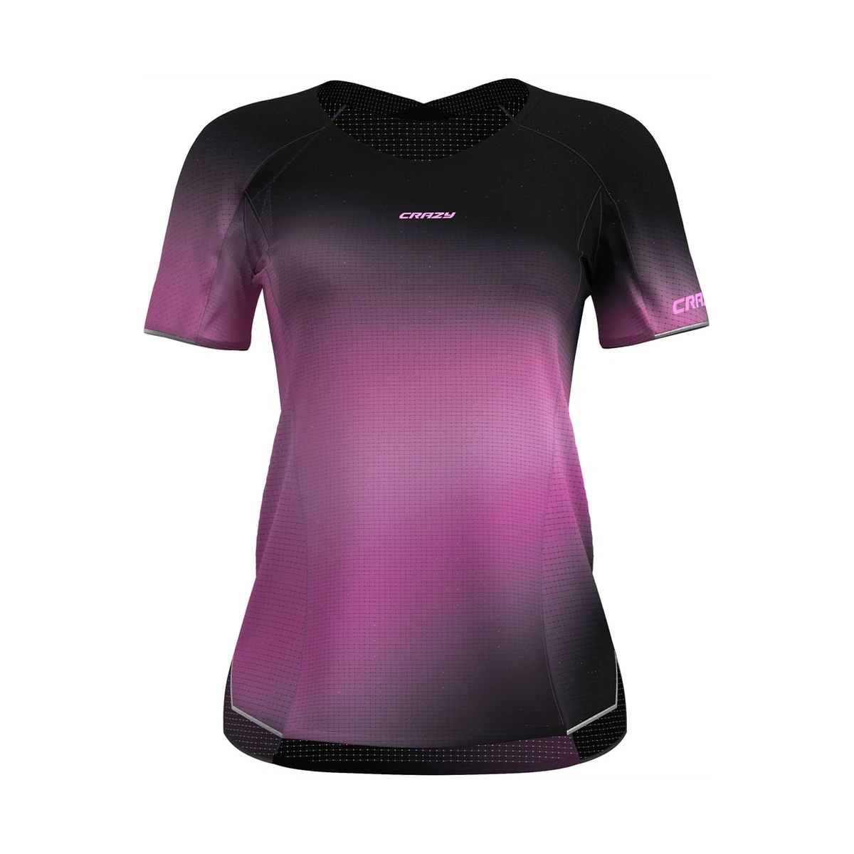 Crazy Idea Shirt Light Up W Pink, lightweight women's shirt for mountain sports and leisure