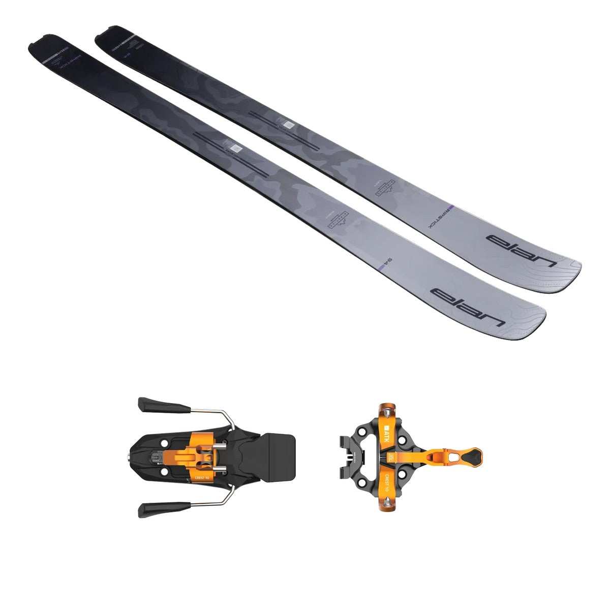 Set: Elan Ripstick 94 W Violet + ATK Crest 10 Orange