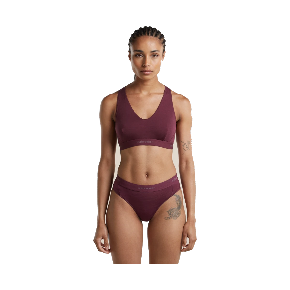 Icebreaker 125 Cool Lite Sprite Racerback W DK Berry