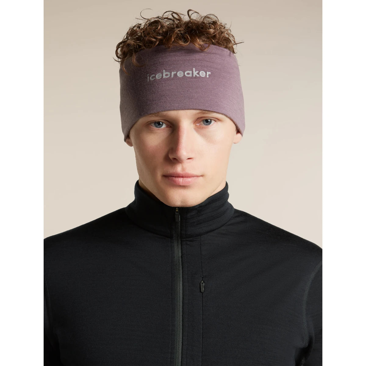 Icebreaker 200 Oasis Headband Grey Plum