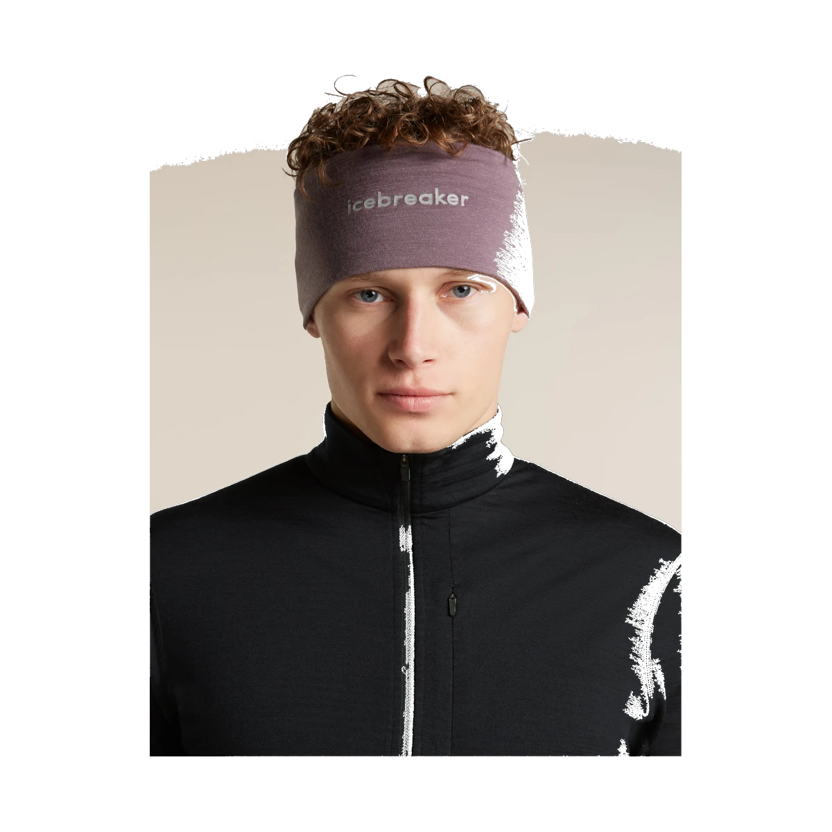 Icebreaker 200 Oasis Headband Grey Plum
