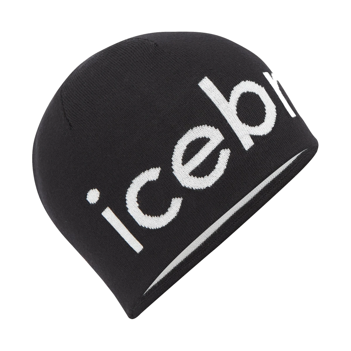Icebreaker Beanie Black/Ecru Hthr