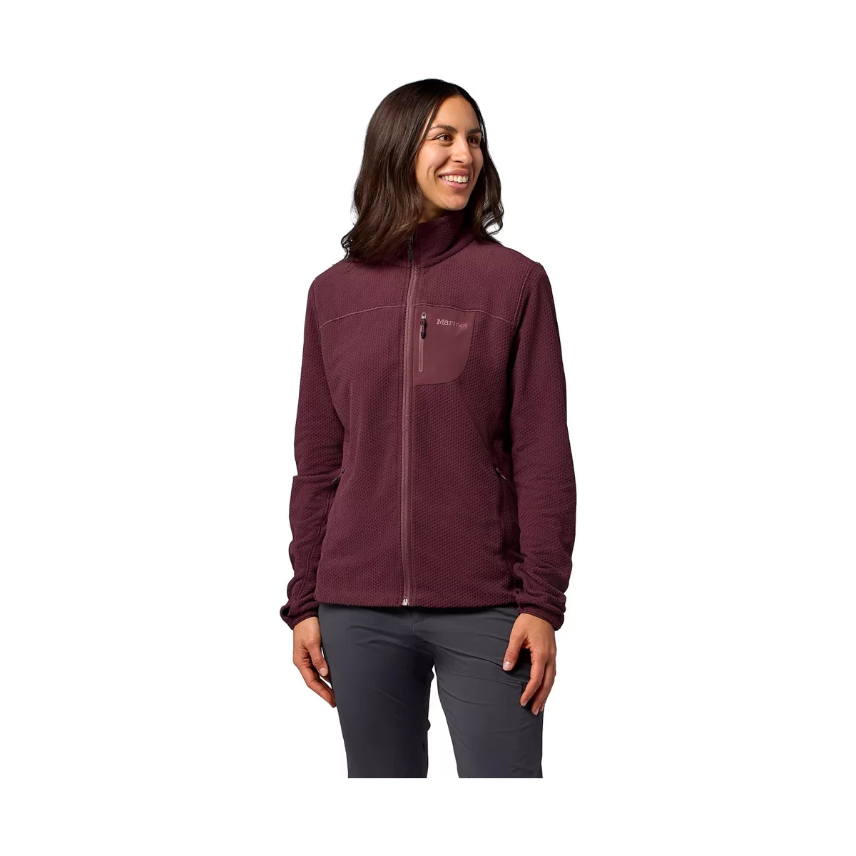 Marmot Air Fleece Jacket W Black Plum