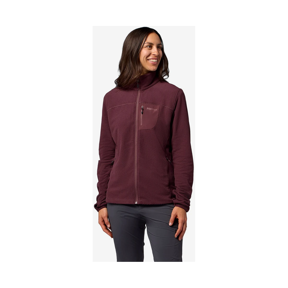 Marmot Air Fleece Jacket W Black Plum