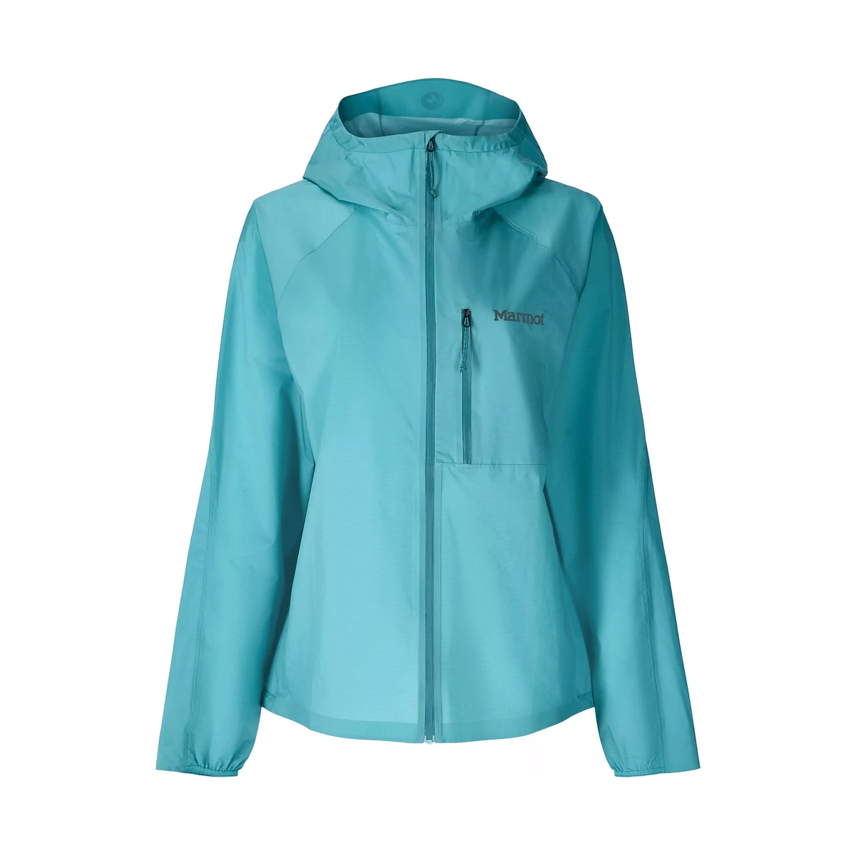 Marmot Superalloy Bio Rain Jacket W Blue, ultraleichte Damen-Regenjacke für Outdoor und Trekking