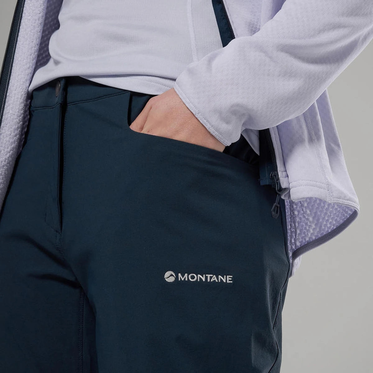 Montane Mossa Pant W Blue, pantaloni leggeri da donna per montagna e trekking, vista 2