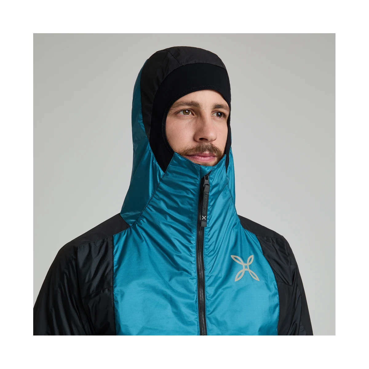 Montura Skisky Evo Hooded Jacket Steel Blue Sunny Lime, view 5