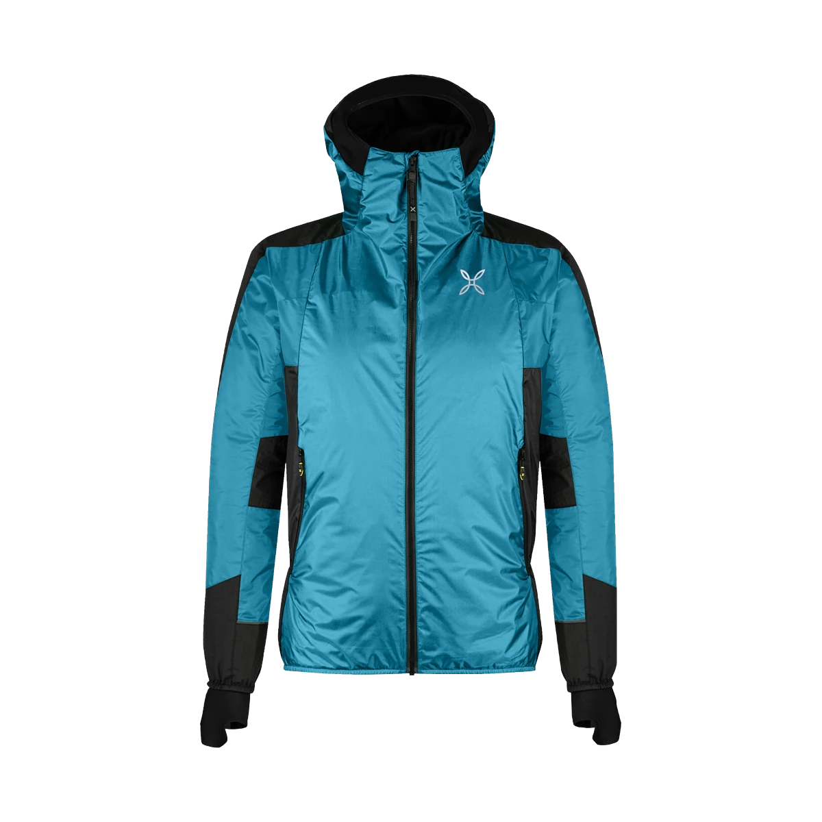Montura Skisky Evo Hooded Jacket Steel Blue Sunny Lime