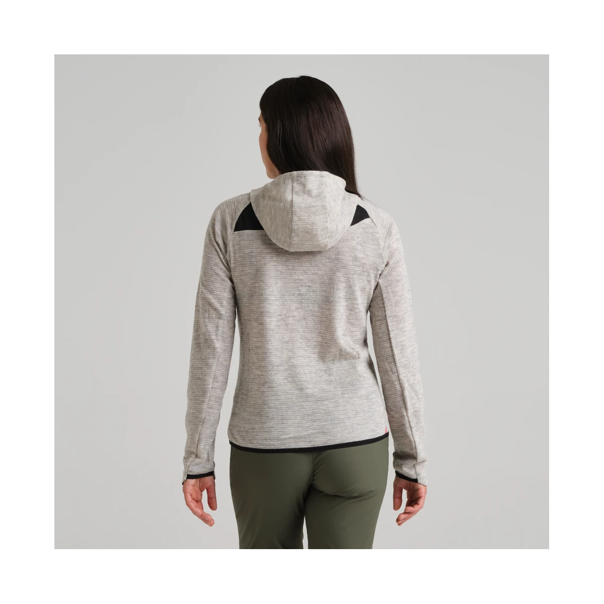 Montura Versante Merino Hooded L/S Tee W Oxford Tan, view 3