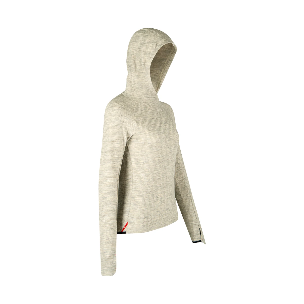 Montura Versante Merino Hooded L/S Tee W Oxford Tan, view 5
