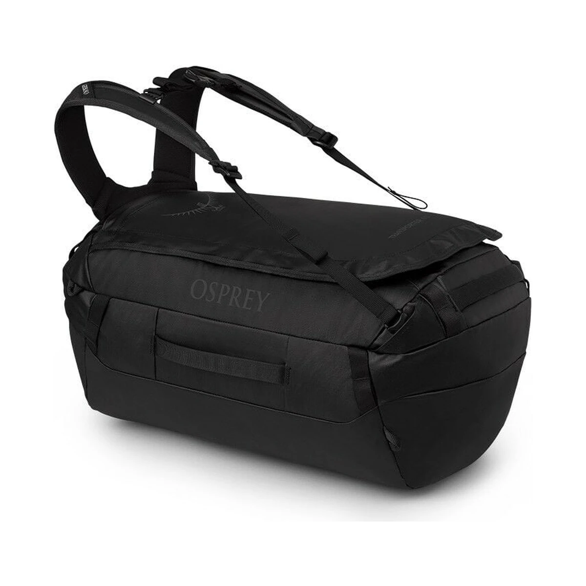 Osprey Transporter Duffel 40 Black, borsone da viaggio resistente per viaggi e outdoor