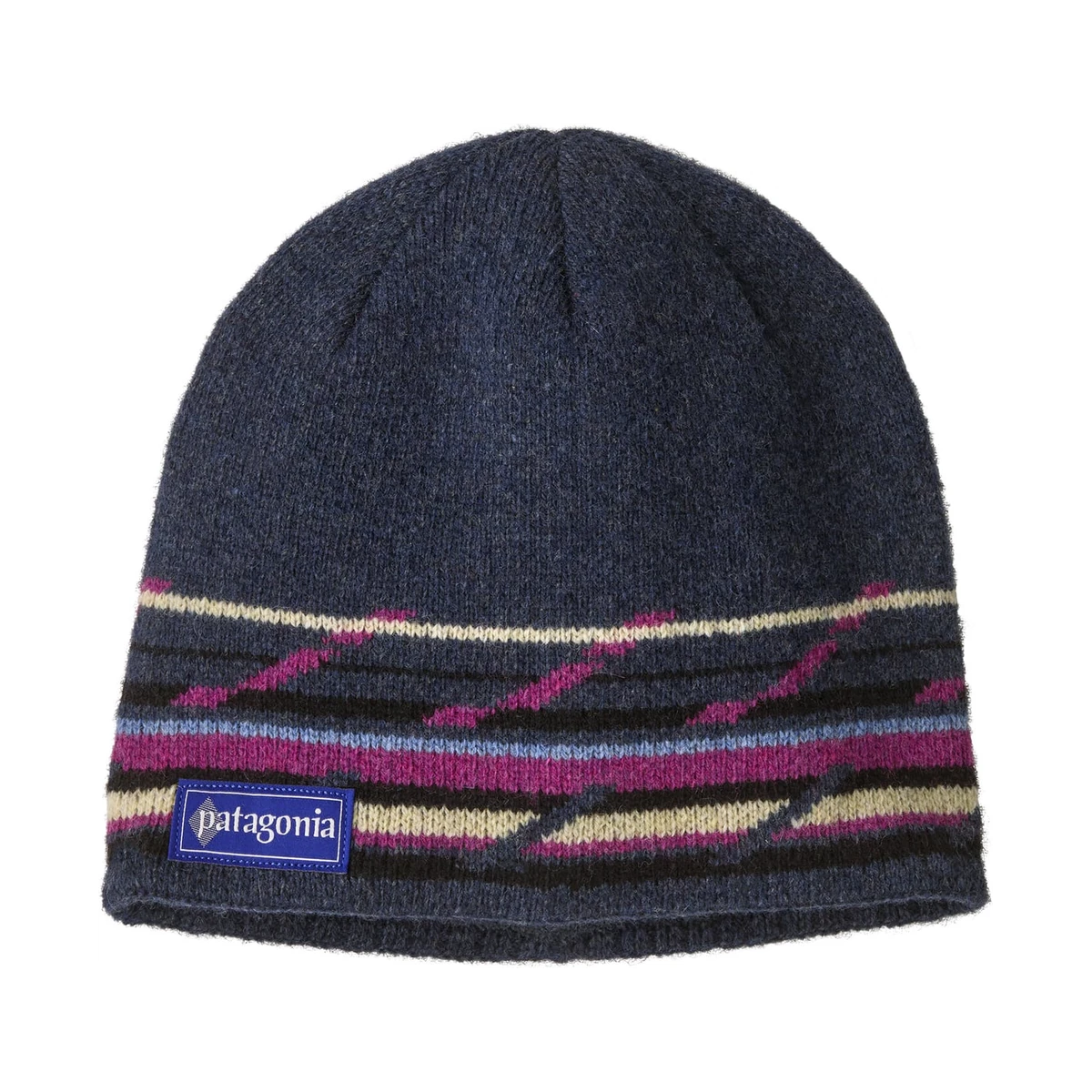 Patagonia Cinder Beanie Mountain Minded Geo: Smolder Blue