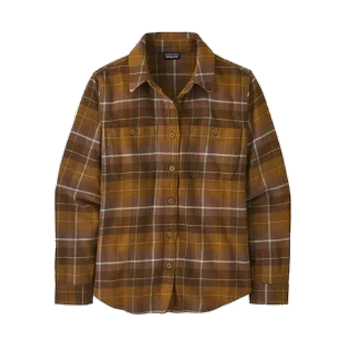 Lightweight Fjord Flannel Shirt W Evergreen Fjord: Berrry Fig