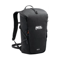 Petzl Bug Black, zaino da arrampicata robusto per palestra, roccia e uso quotidiano