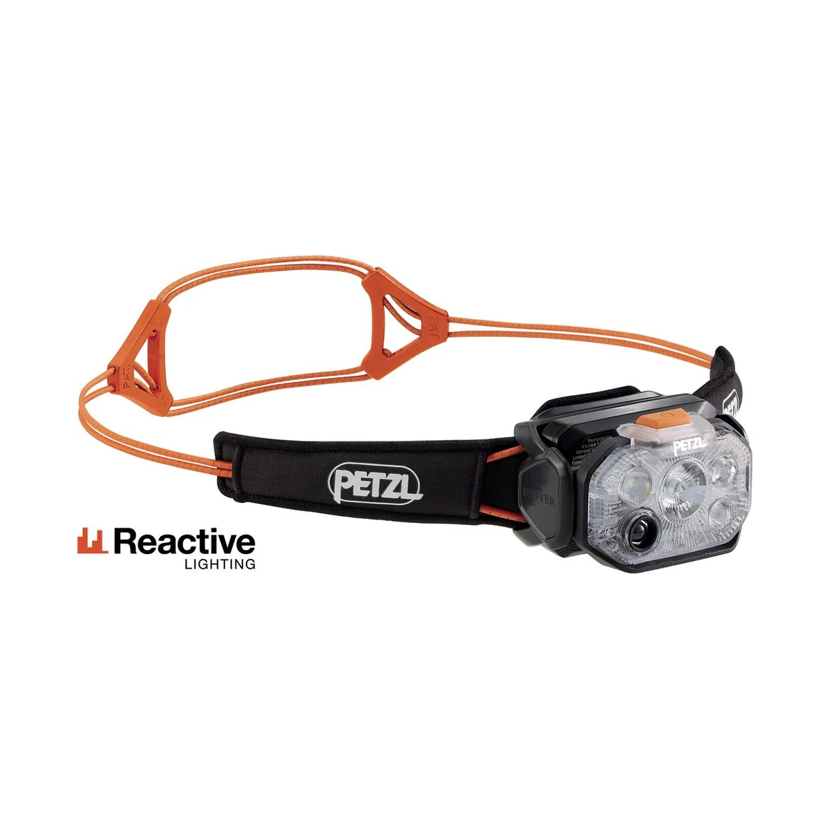 Petzl Swift RL Orange, leistungsstarke Stirnlampe für Bergsport und Trailrunning
