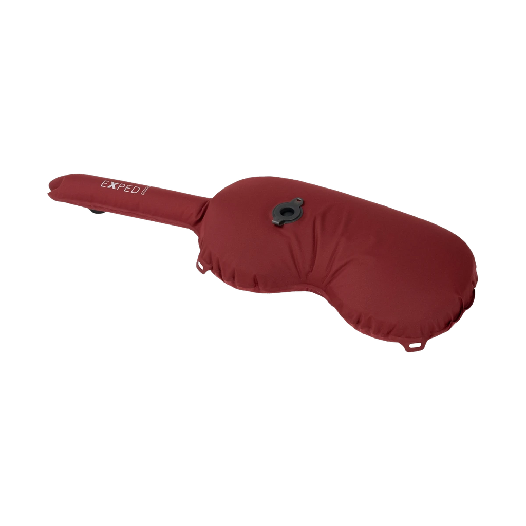 Pillow Pump Red, Kissen und Pumpe in einem für Outdoor und Camping burgundy