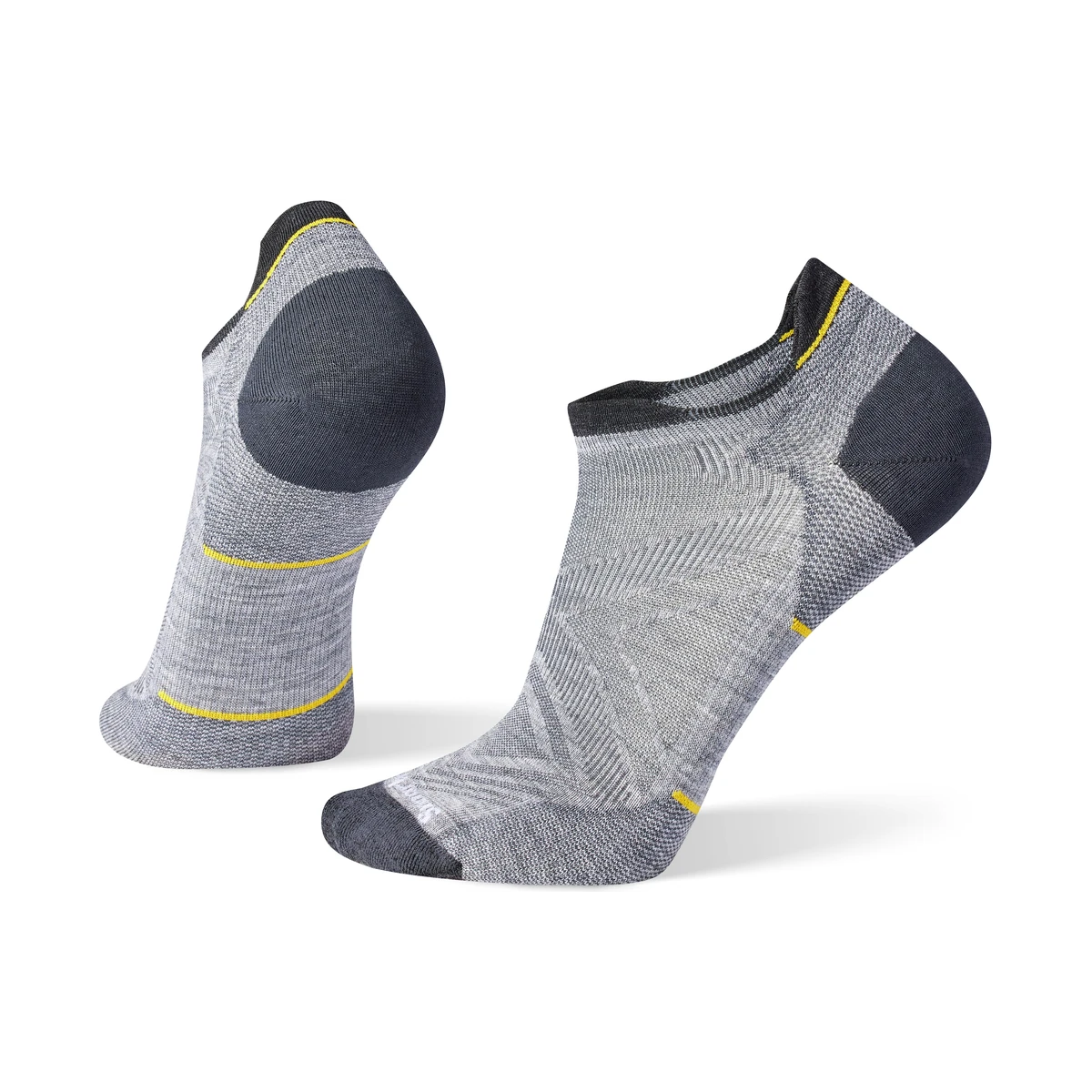 Smartwool Run Zero Cushion Low Ankle Grey, leichte Laufsocken für Running und Training