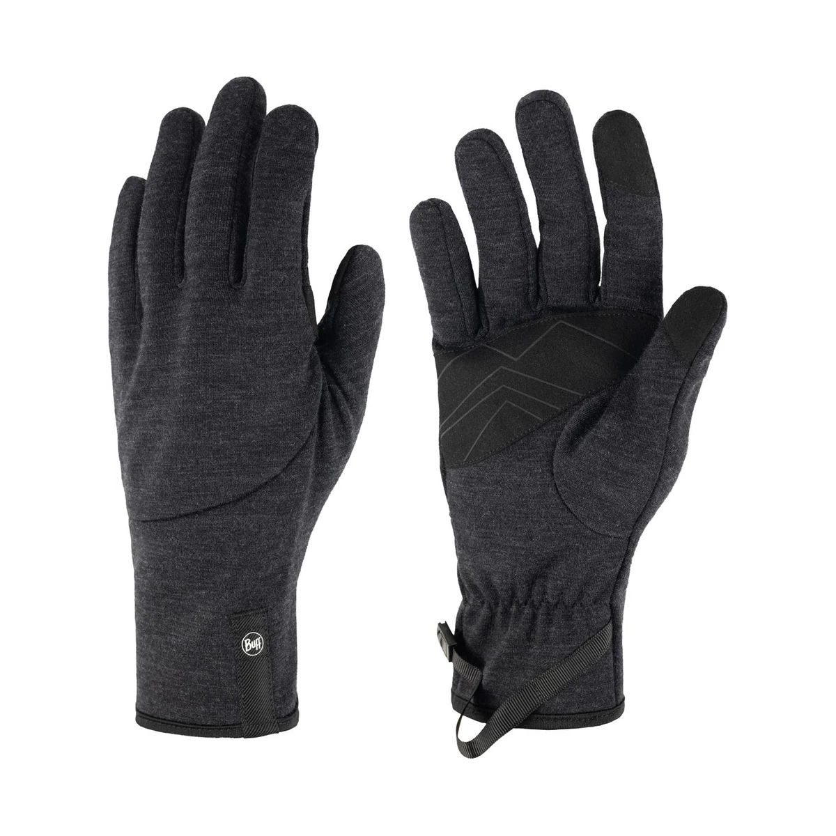 Buff Merino Fleece Gloves Black/Black