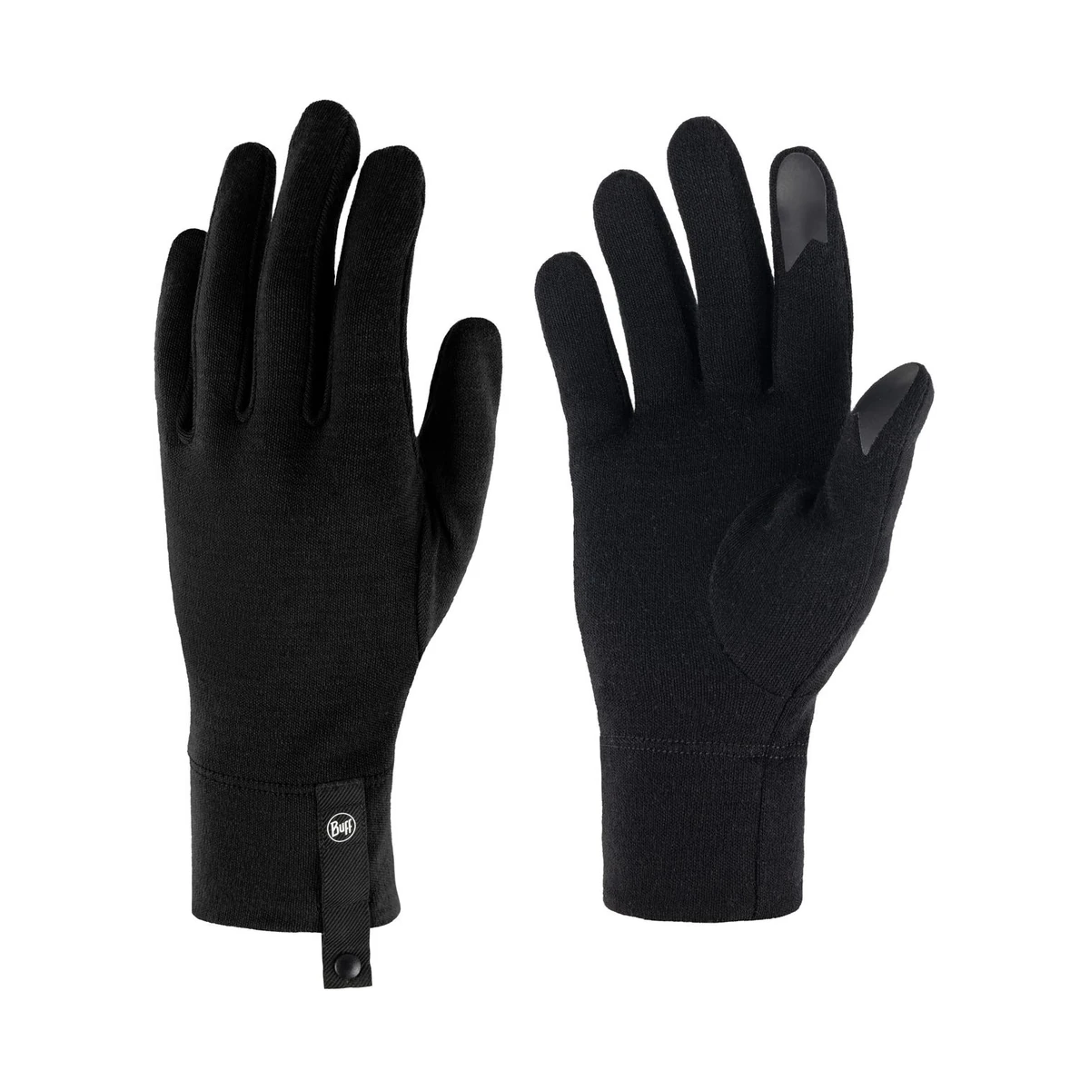 Buff Merino Midweight Gloves Black/Black