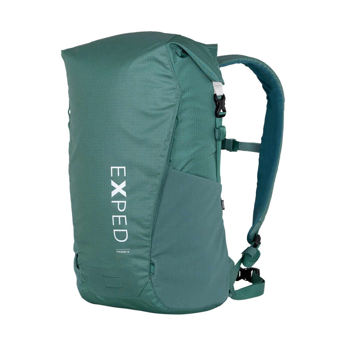 Exped Typhoon 15, wasserdichter Tagesrucksack für Outdoor und Alltag teal