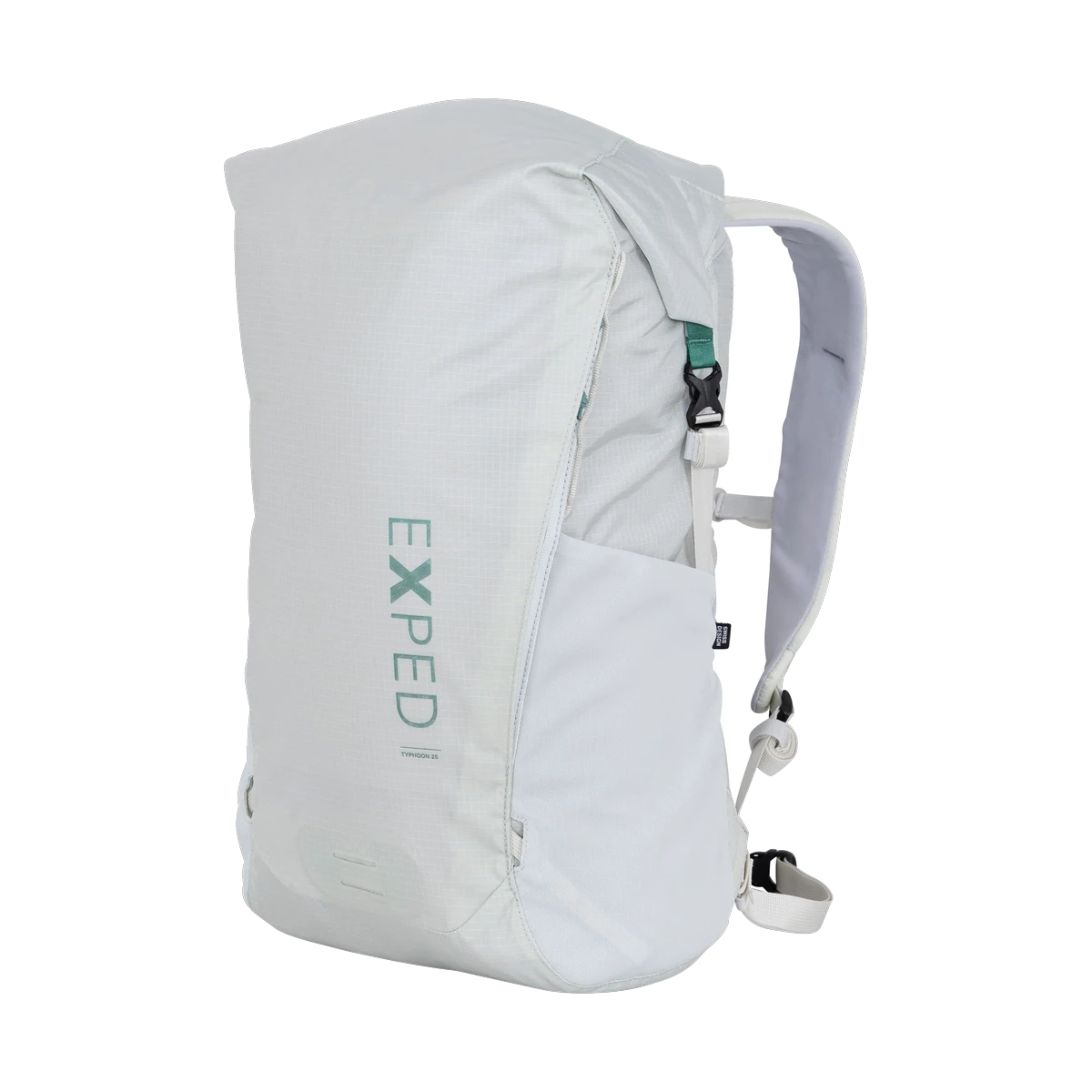 Exped Typhoon 25 White, wasserdichter Tagesrucksack für Wandern, Bike und Alltag fog