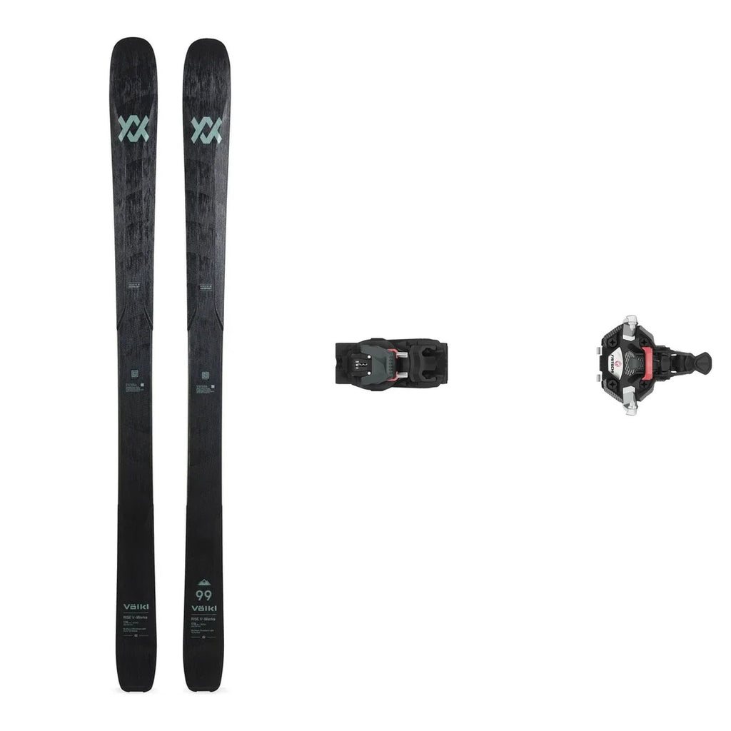 Set: Völkl Rise 99 V-Werks Black + Fritschi Xenic 10